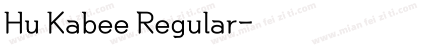 Hu Kabee Regular字体转换